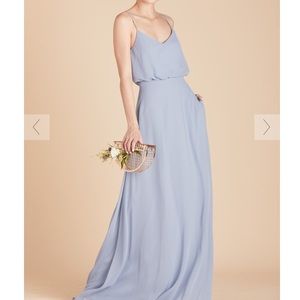 Birdy Grey Gwennie bridesmaids dress - dusty blue